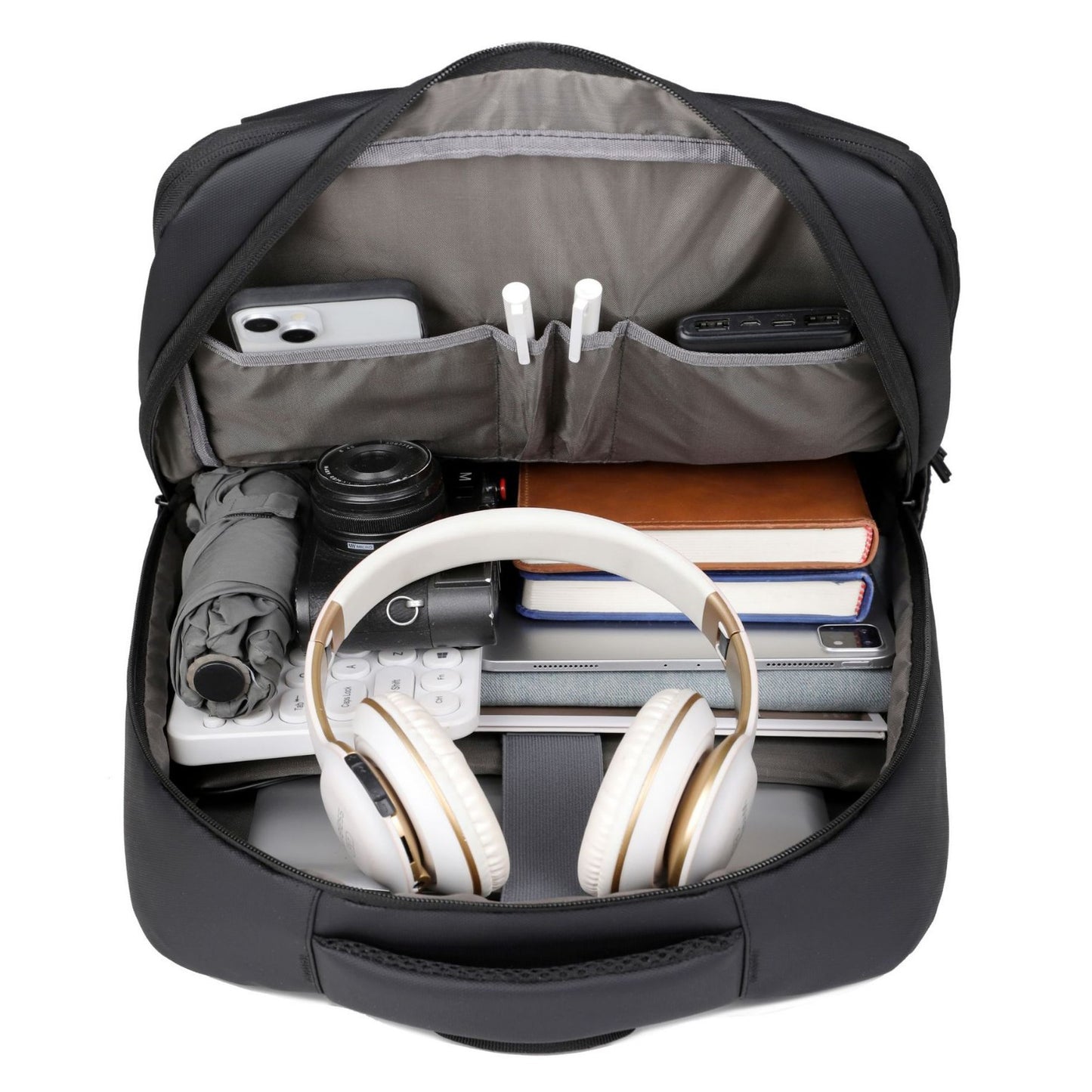 Men's Simple Multifunctional Computer Large Capacity Rechargeable Business Backpack