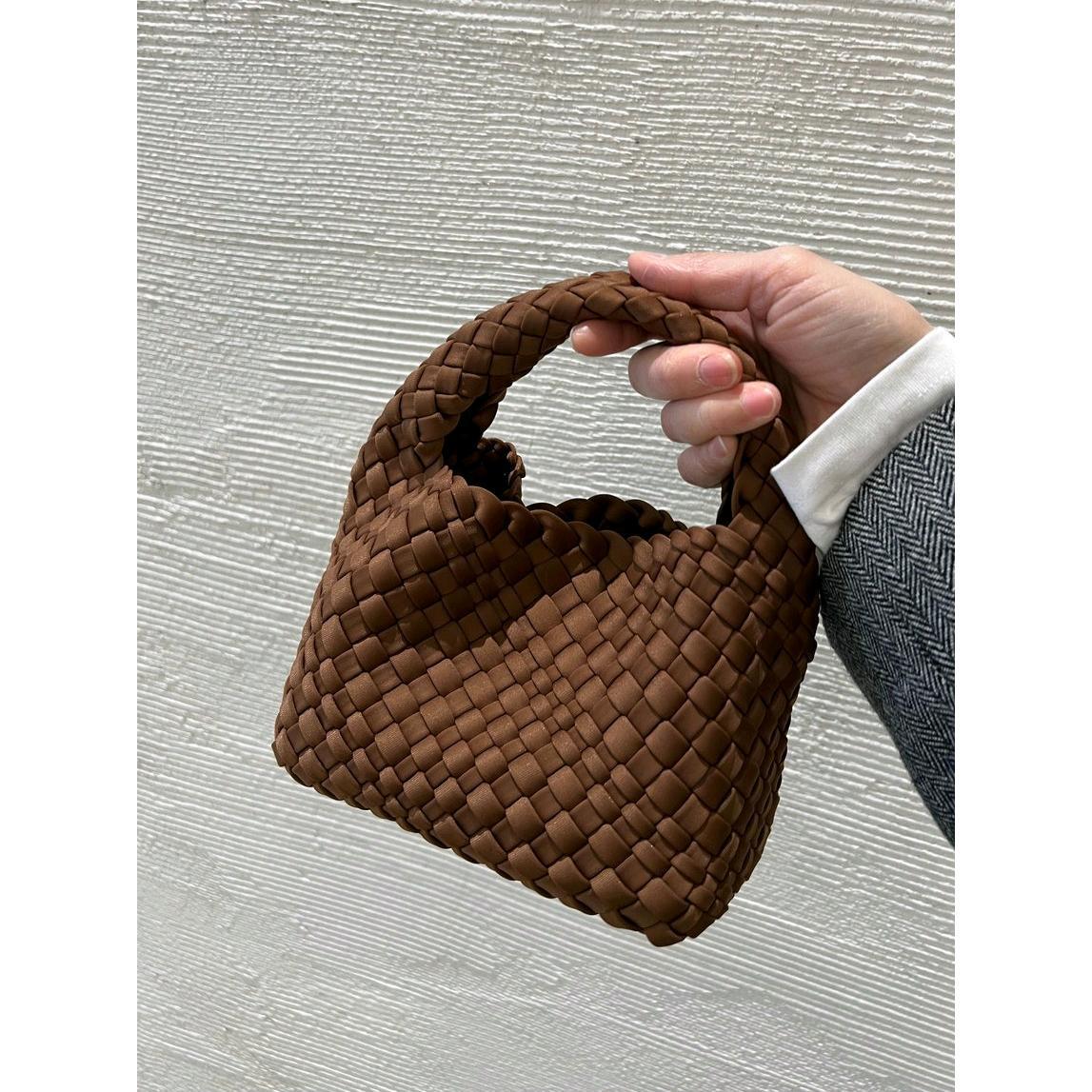 Women's Hand-woven Vegetable Basket Nylon Cloth Portable Women's Shoulder Bag
