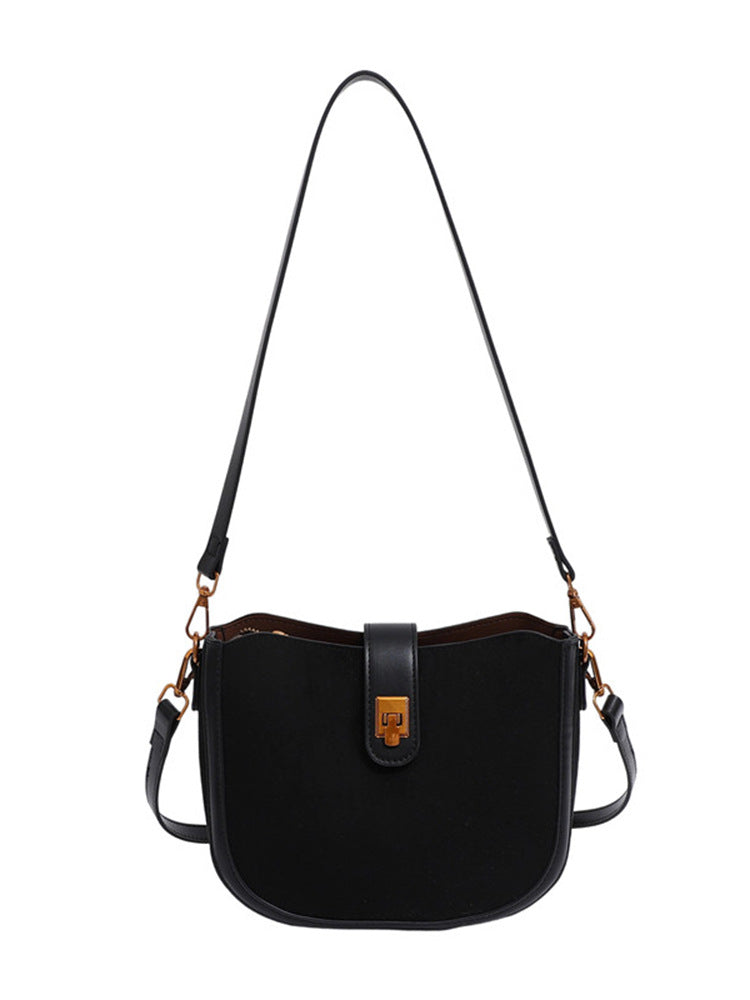 Women's Design Fashion Saddle Retro High-grade Women's Shoulder Bag