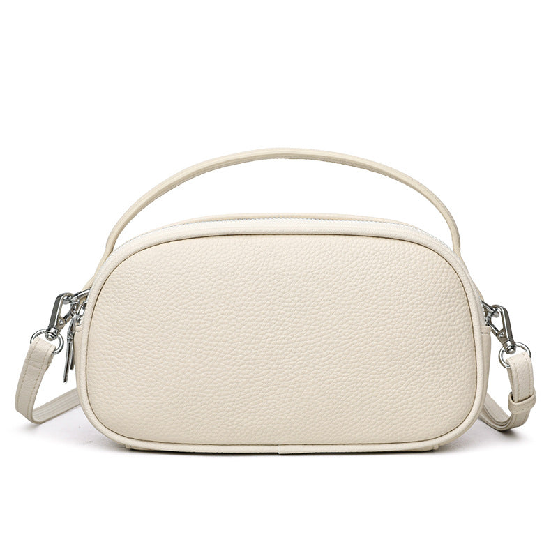 Women's Korean Style First Layer Cowhide Pouch Fashion Bags