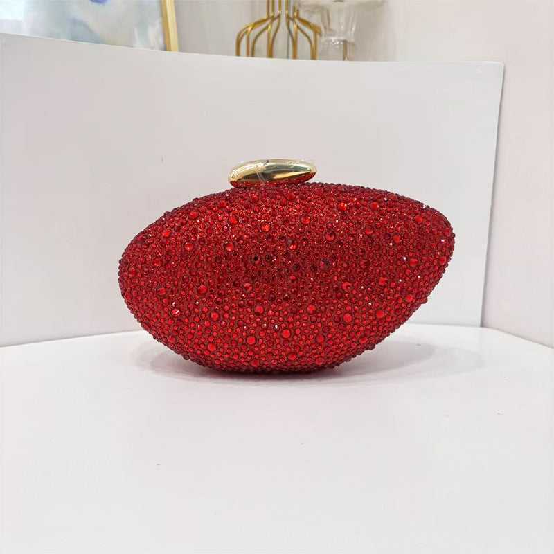 Trendy Classic Round Box Clutch Acrylic Vintage Bags