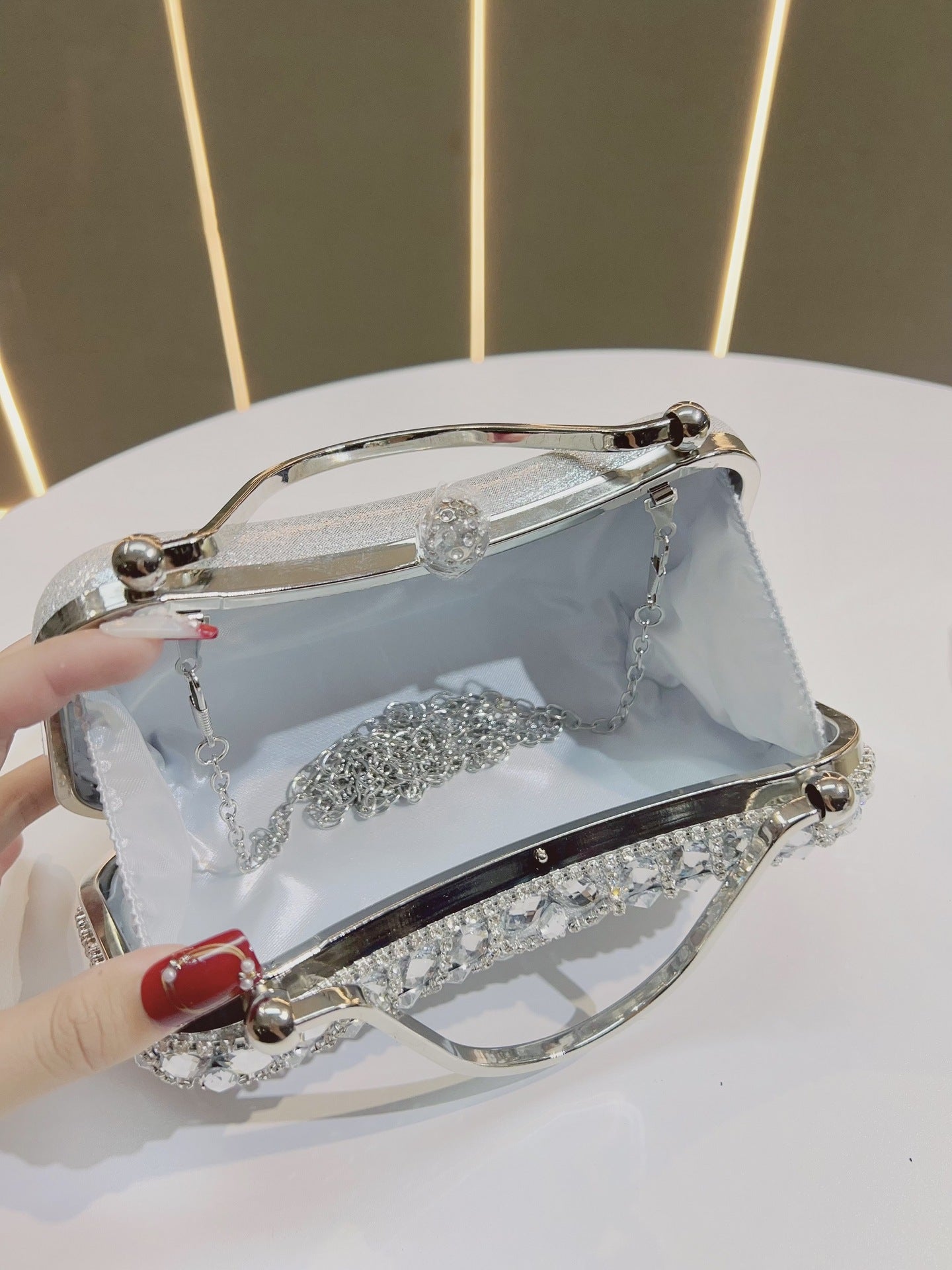 Diamond Clutch Tassel Birthday Wedding Banquet Dinner Bag