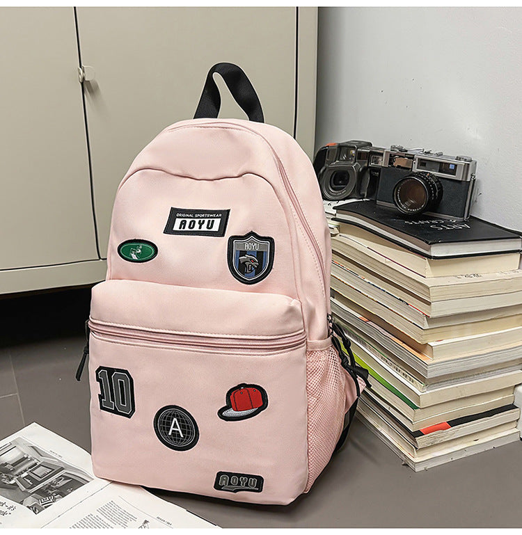 Style Good-looking Trendy Cool College Couple Junior Lightweight Large Leisure Backpack