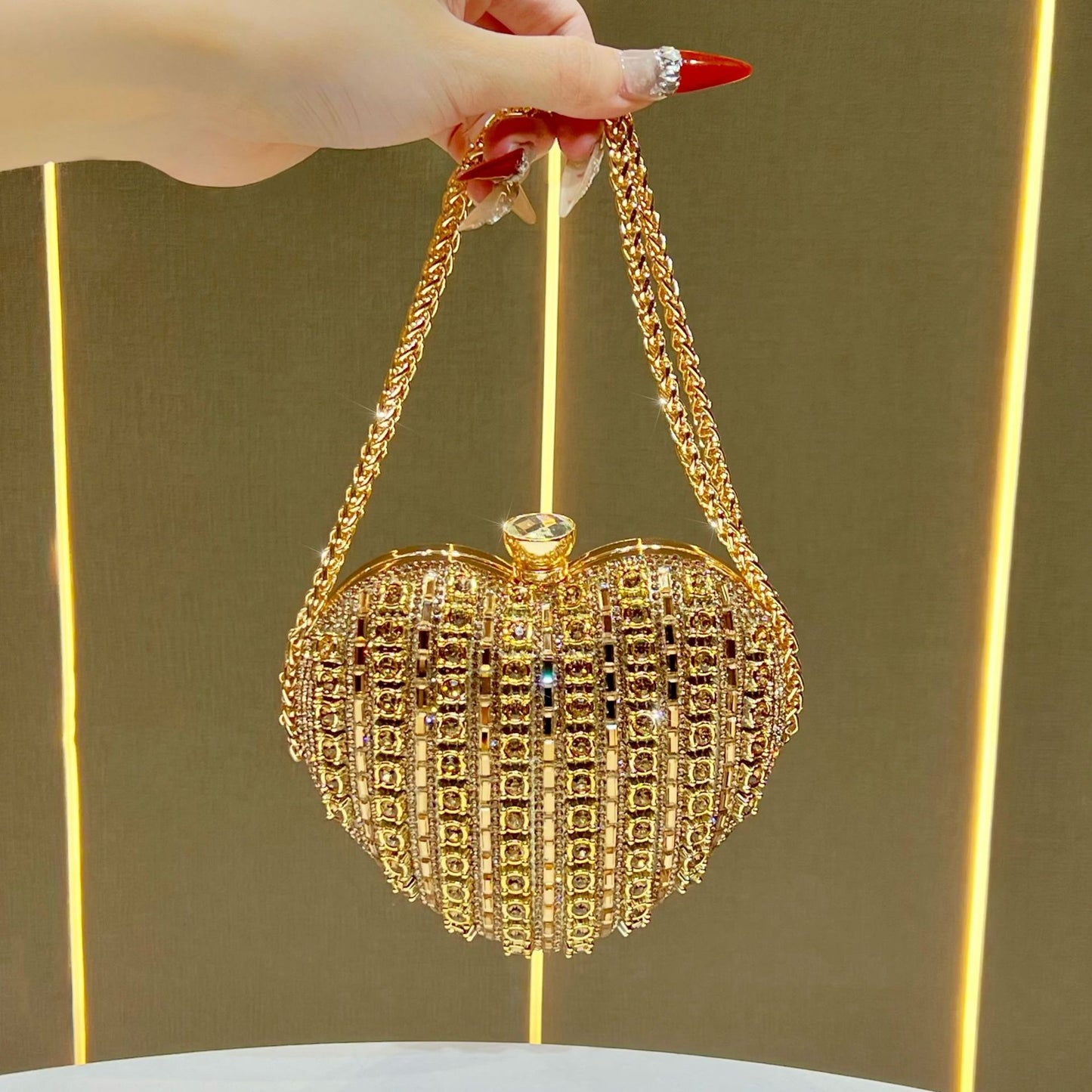 Fashion Rhinestone Chain Pouch Minority High Bags