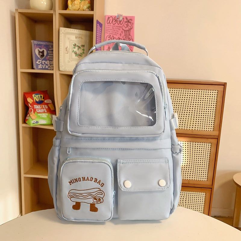 Milk Compress Female Good-looking Style Cute College Student Schoolbag