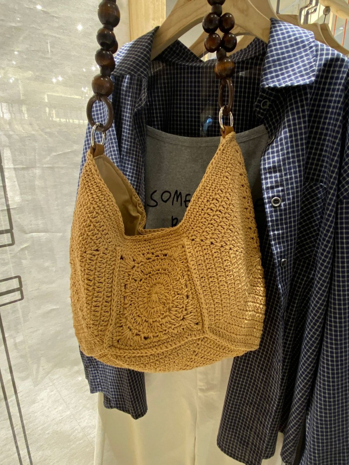 Hand-woven Large Capacity Commuter Idle Style Women's Shoulder Bag
