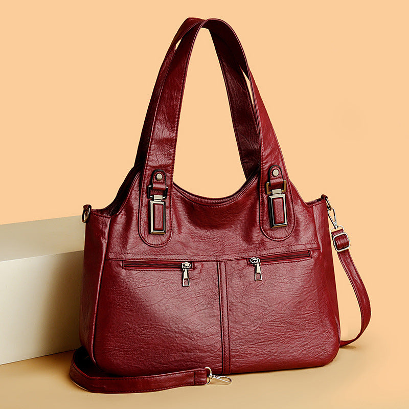 Women's Retro Large Capacity Portable Niche Simple Women's Shoulder Bag
