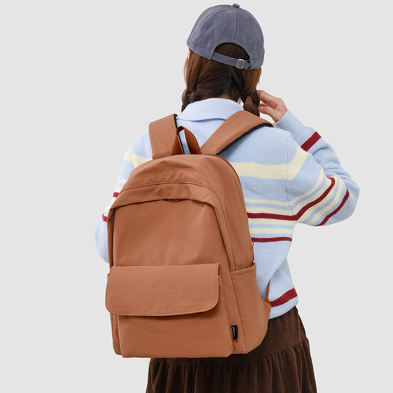 Men's Junior High Simple Large Capacity Waterproof Backpacks