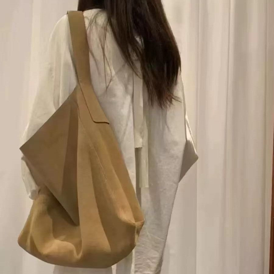 Women's High-grade Suede Genuine Leather Large Capacity Women's Shoulder Bag