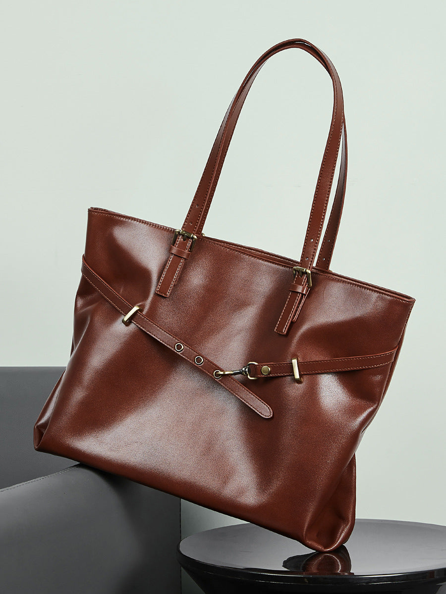 Large Capacity Totes Underarm Texture Western Style Bags