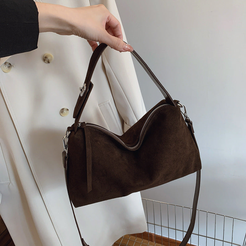 Women's Frosted Underarm Fashion Simple Large Capacity Handbags