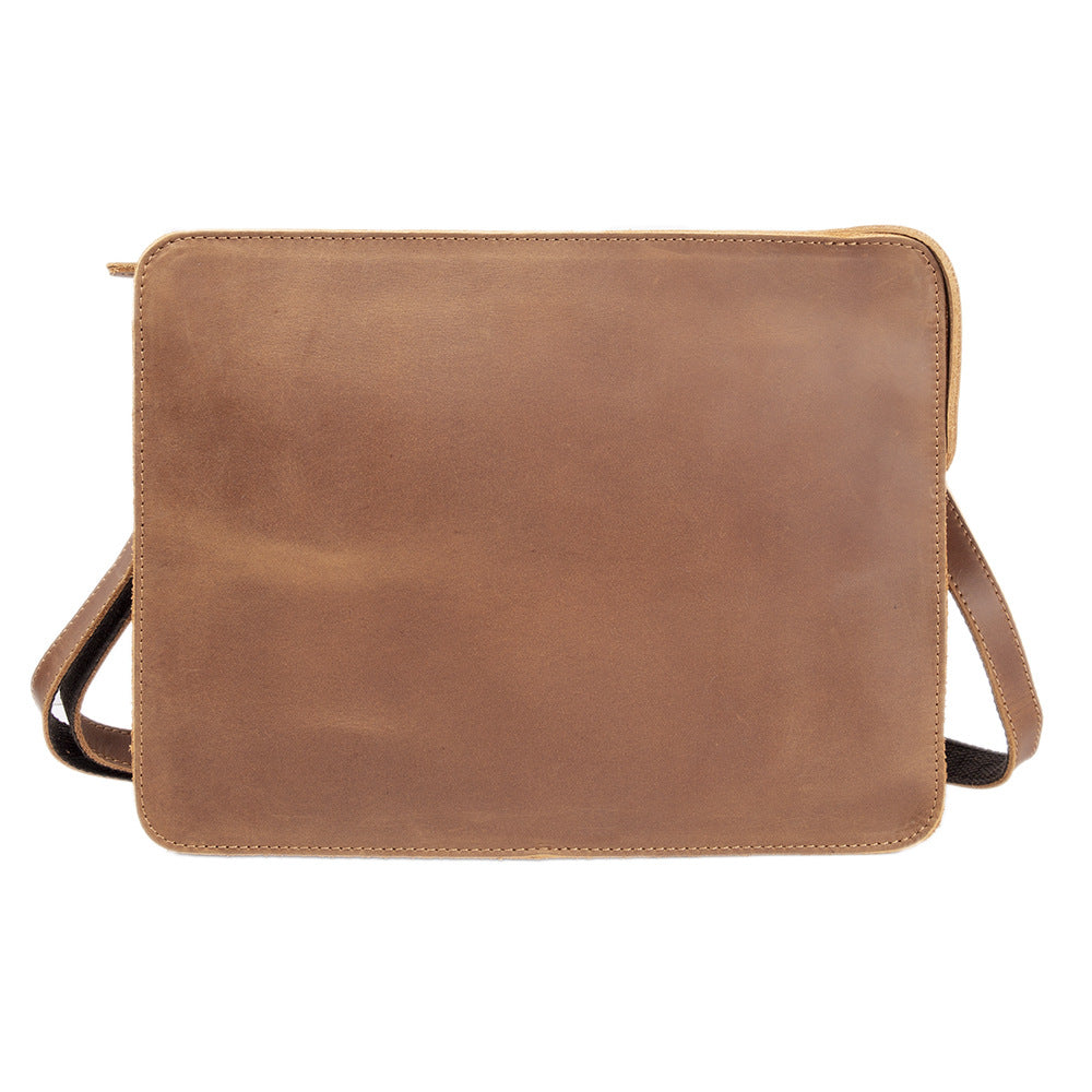 Men's Business Envelope Wrist First Layer Cowhide Shoulder Bags