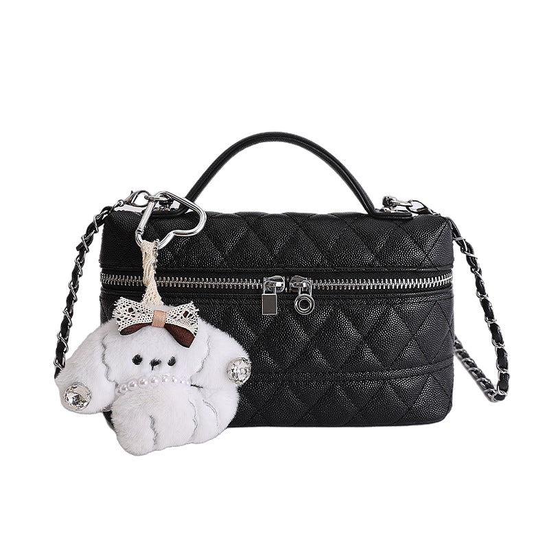Women's Design Simple Elegant Diamond High-grade Small Square Bag