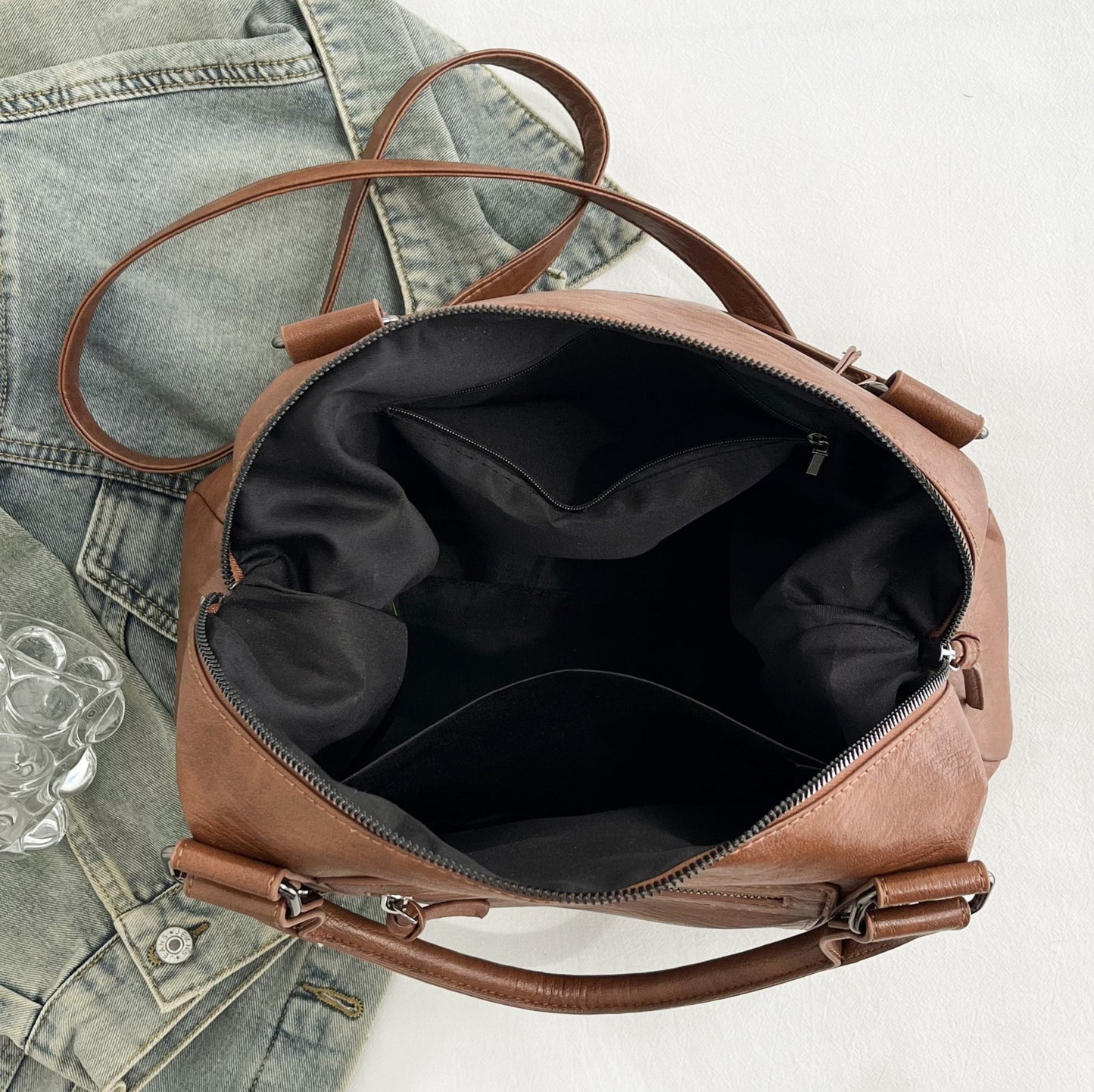 Women's French Retro Trendy Large Capacity Women's Messenger Bag