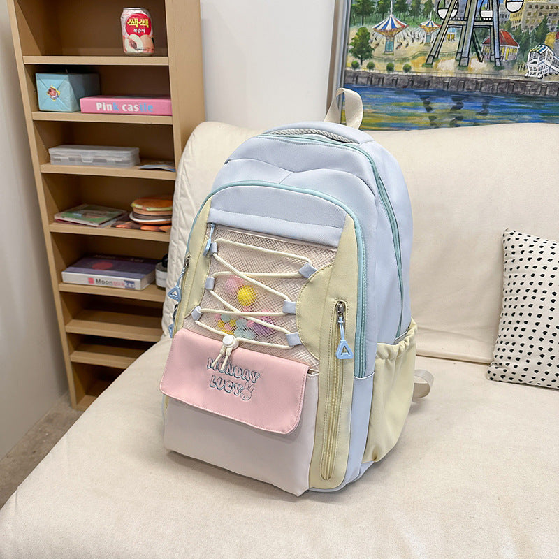 Primary Grade To Lightweight Korean High College Student Schoolbag