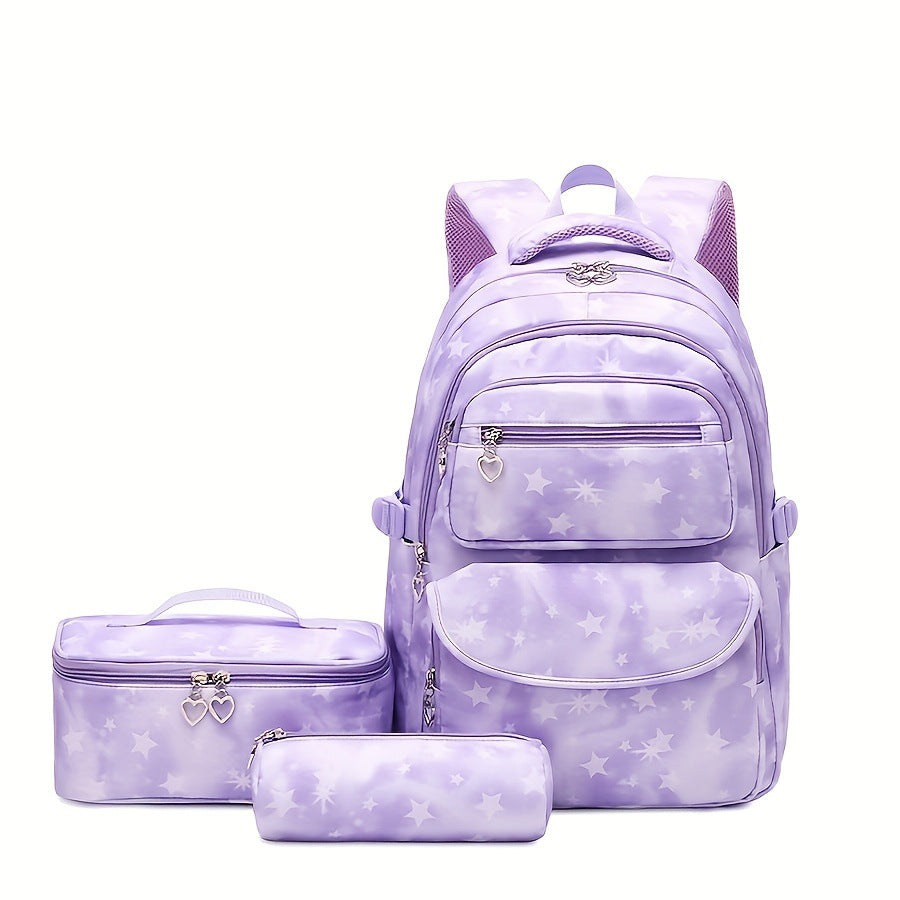 Three-piece Waterproof Spine Protection Burden Reduction Backpacks