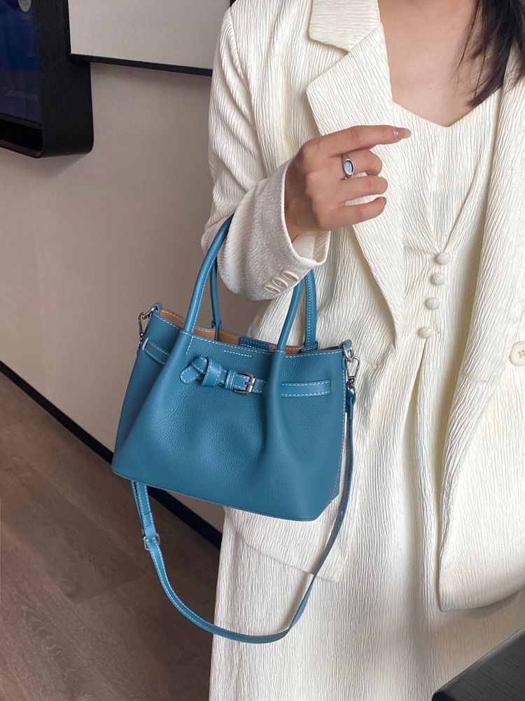 Women's High-grade Genuine Leather Dumpling Portable Vegetable Women's Shoulder Bag