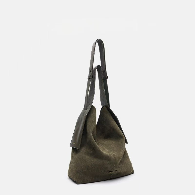 Women's Suede Hanging Ear Large Capacity Lazy Tote Bag