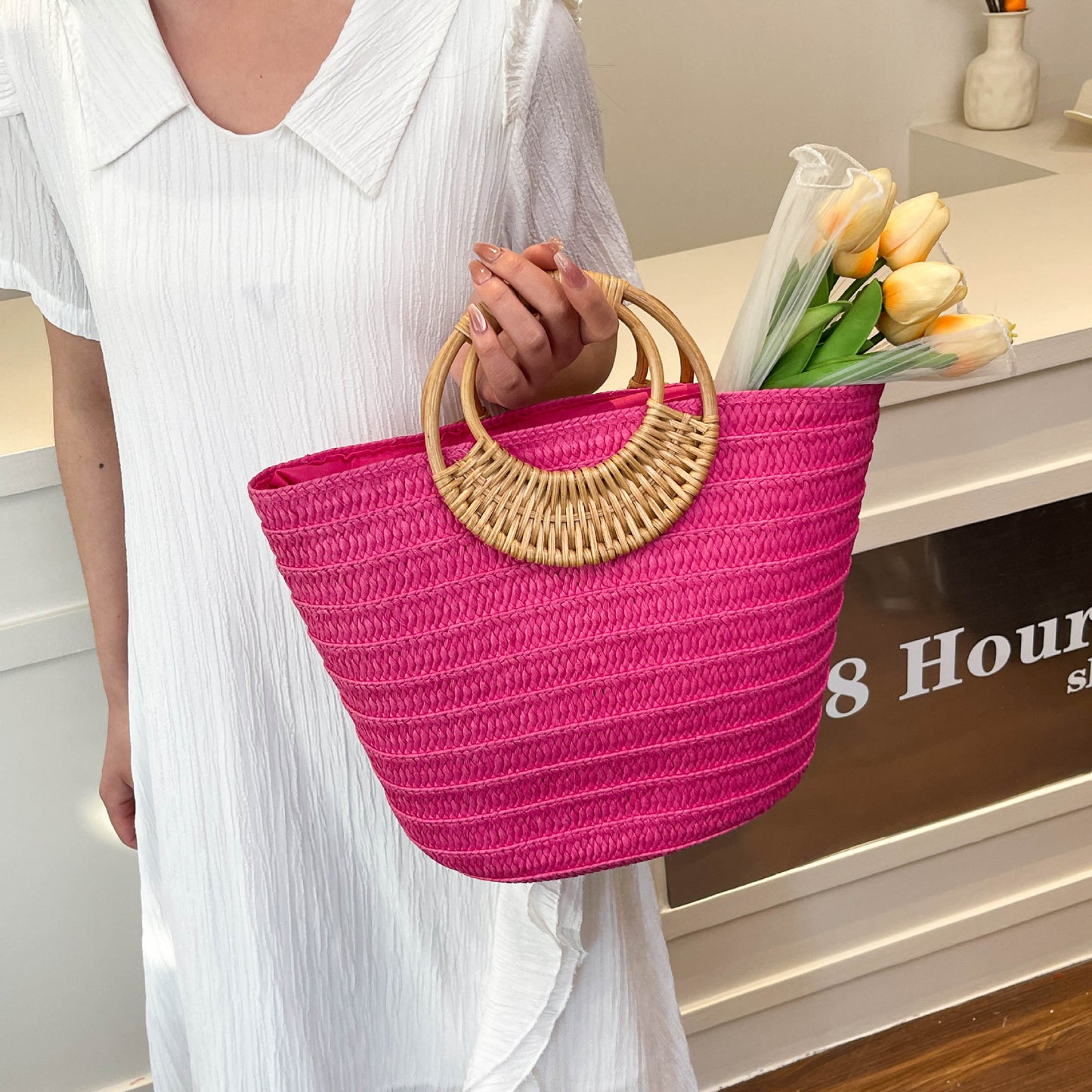 Minority Woven Vegetable Basket Affordable Luxury Tote Bags