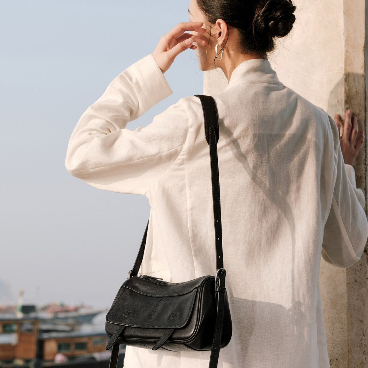 Unique Trendy Women's Leisure Commute Genuine Women's Leather Bag