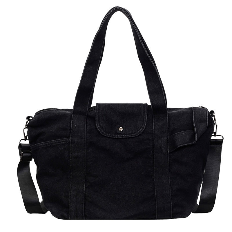 Women's Large Capacity Denim Fashion Simple Solid Women's Shoulder Bag