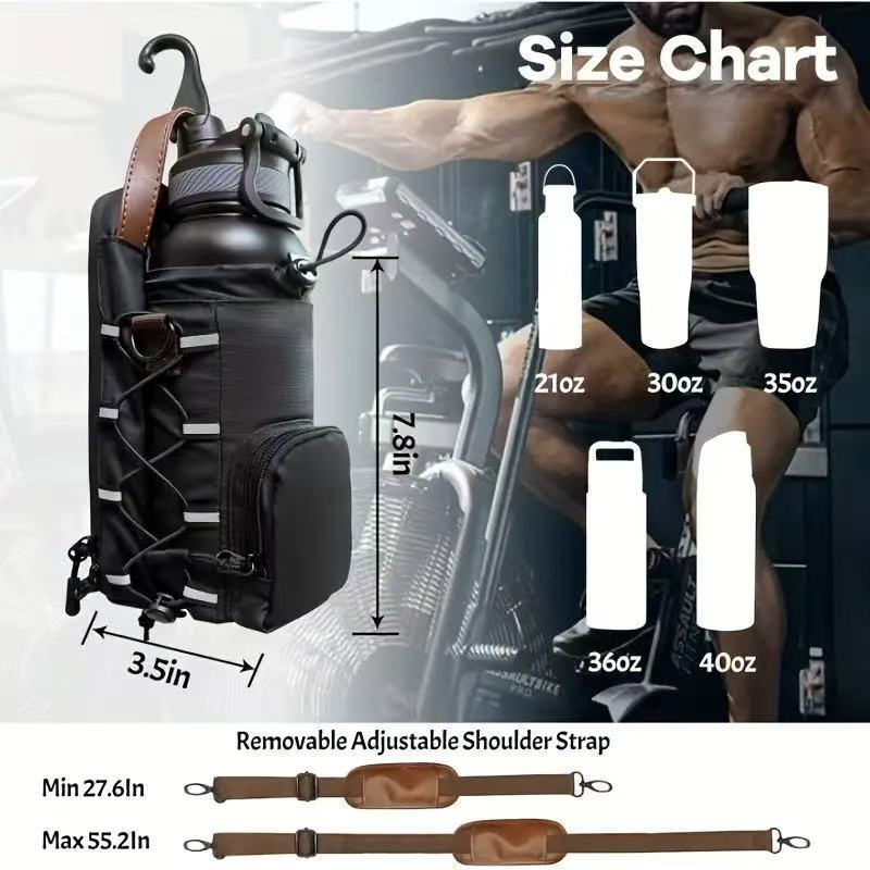 Special Kettle With Magnet Water Cup Strong Suction Sports Satchel, Hanging Bag