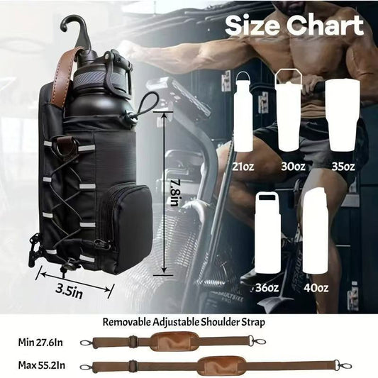 Special Kettle With Magnet Water Cup Strong Suction Sports Satchel, Hanging Bag