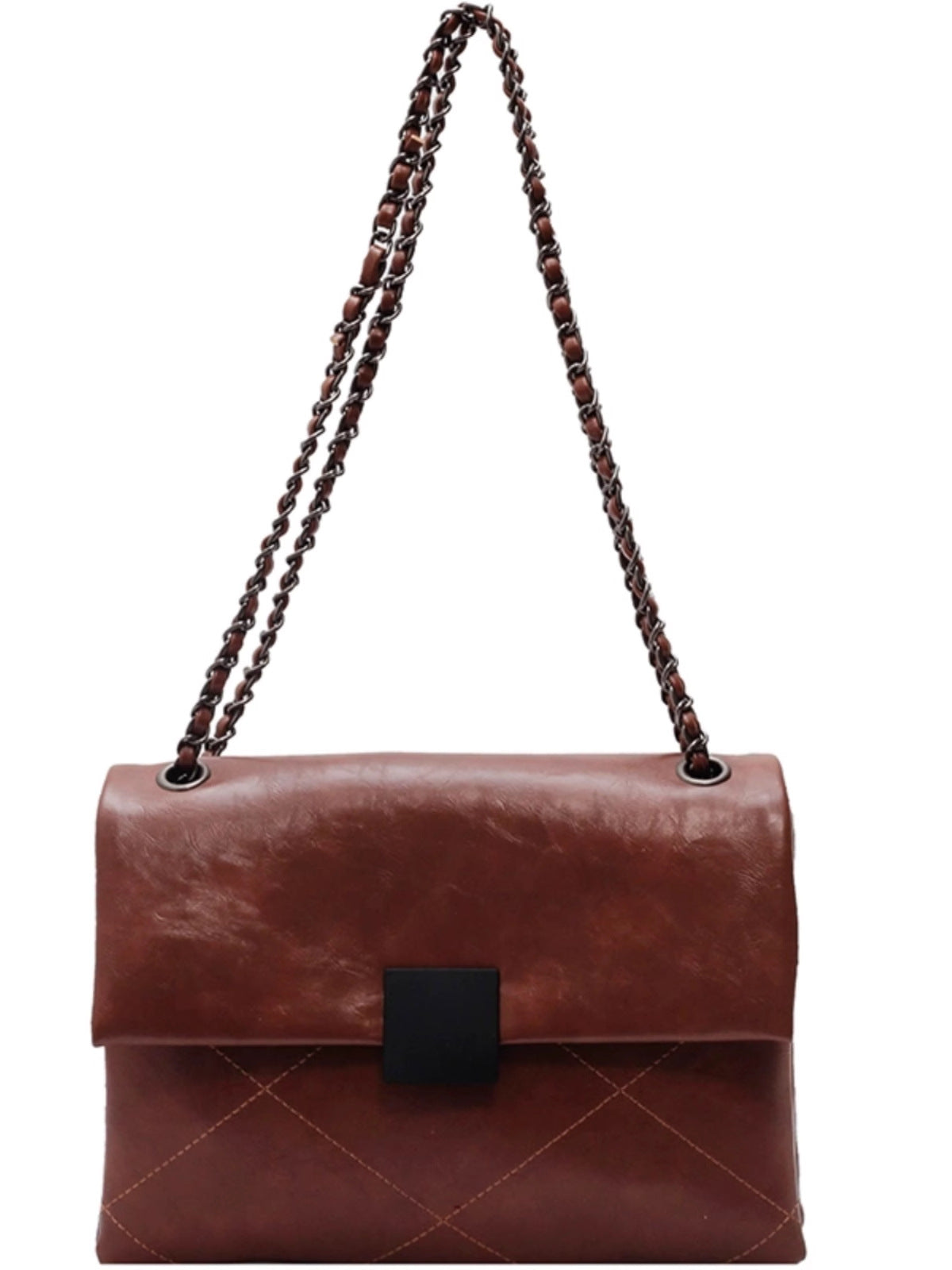 Women's Advanced Texture Fashion Rhombus Chain Summer Bags