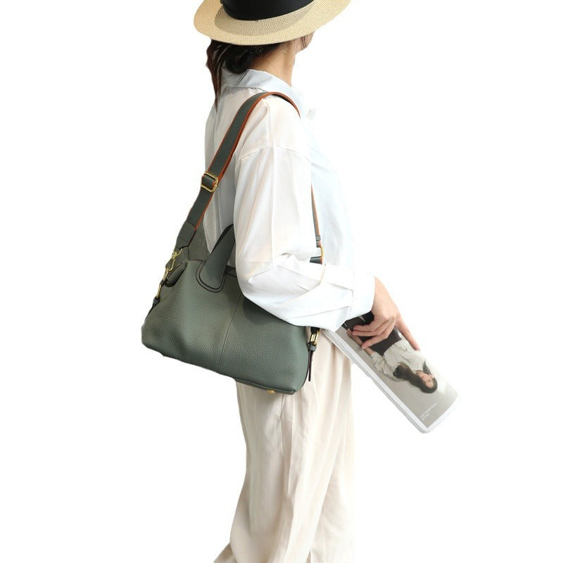 Women's Genuine Leather High-grade Large Capacity First Layer Women's Handbag