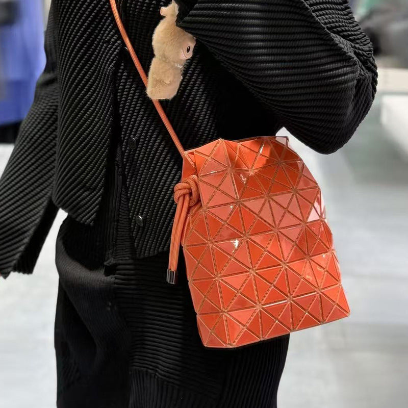 Spring Same Background Color Drawstring One Women's Messenger Bag