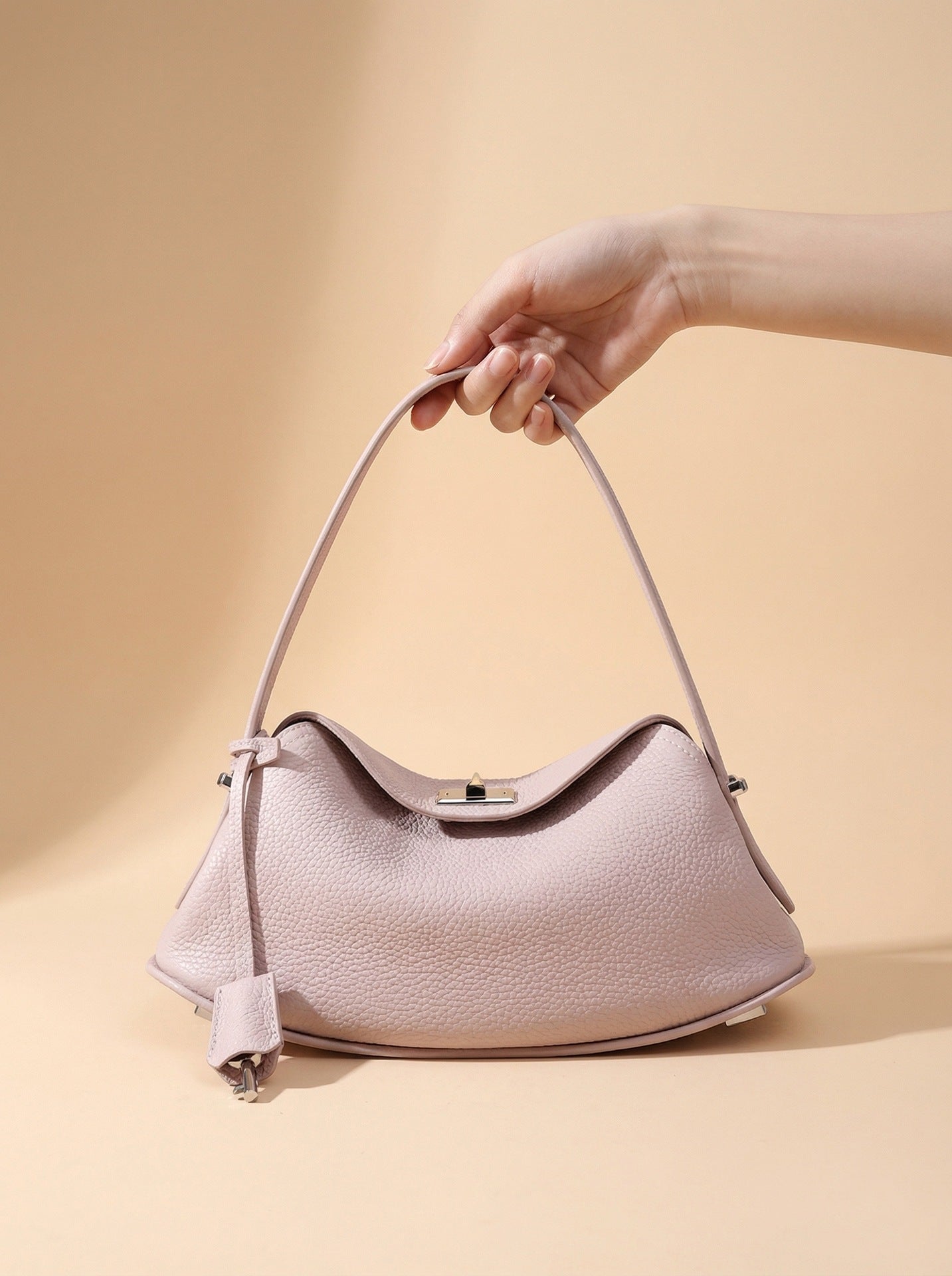 Women's Early Spring Series Genuine First Layer Cowhide Simple Women's Leather Bag