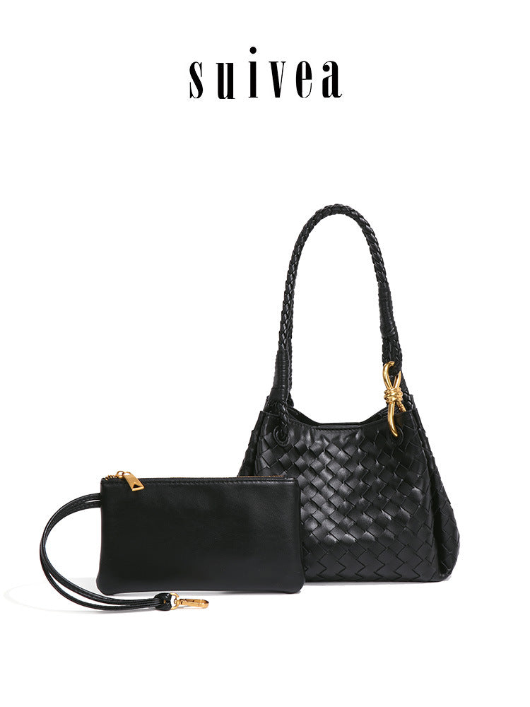 Women's Woven High-grade Parachute Old Money Style Women's Messenger Bag