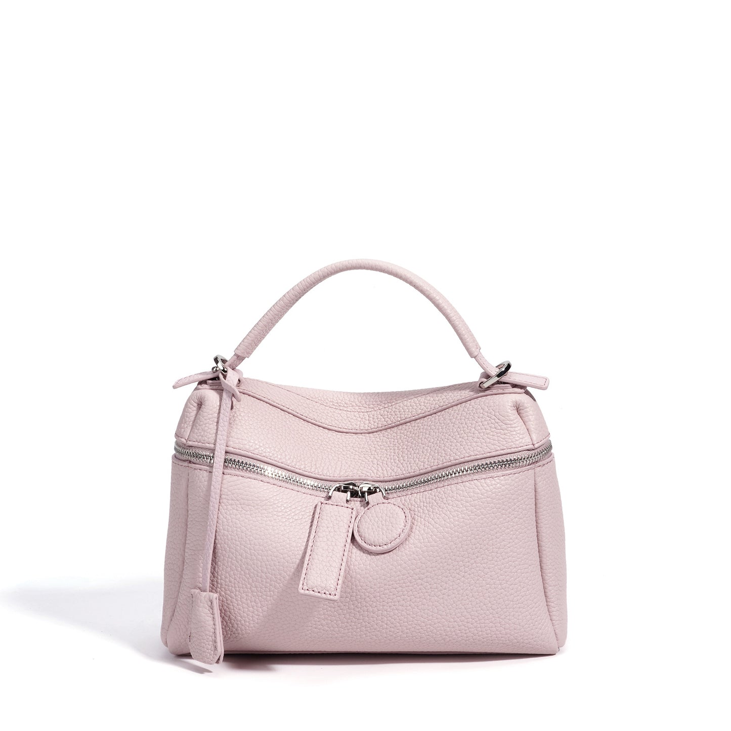 Women's Korean Style Versatile Soft Leather Genuine Solid Color Bags