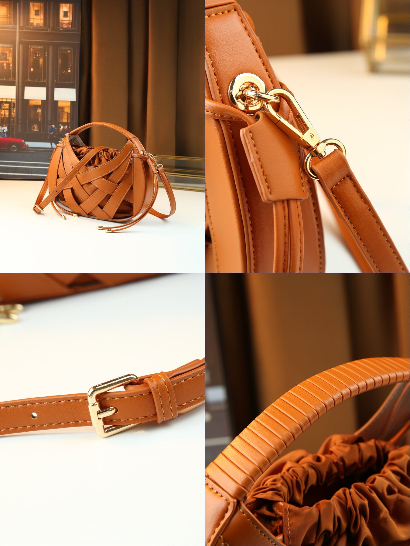 Women's Fashion Creative Design High Texture Vegetable Basket Women's Handbag