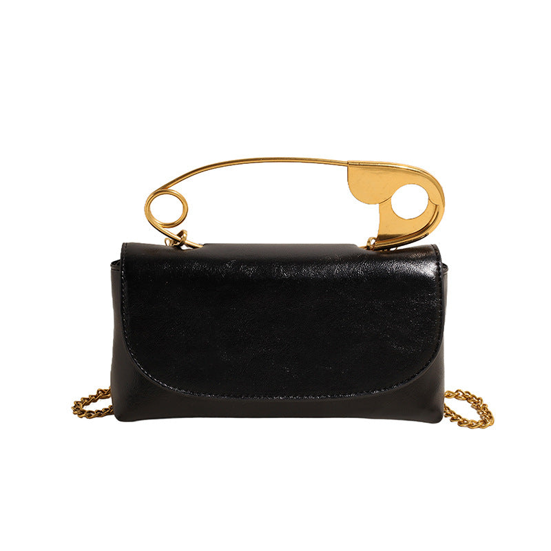 Winter High-grade Retro Pin Fashionable Chain Shoulder Bags