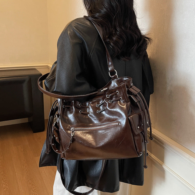 Women's Large Capacity High-grade Retro Easy Matching Tote Bag