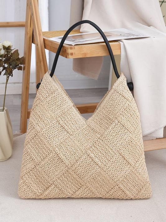 Women's Woven Portable Seaside Vacation Beach Urban Women's Shoulder Bag