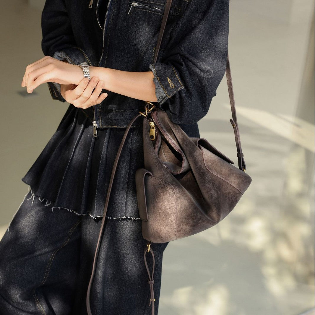Women's Commuter Large Capacity Versatile High-grade Genuine Bags