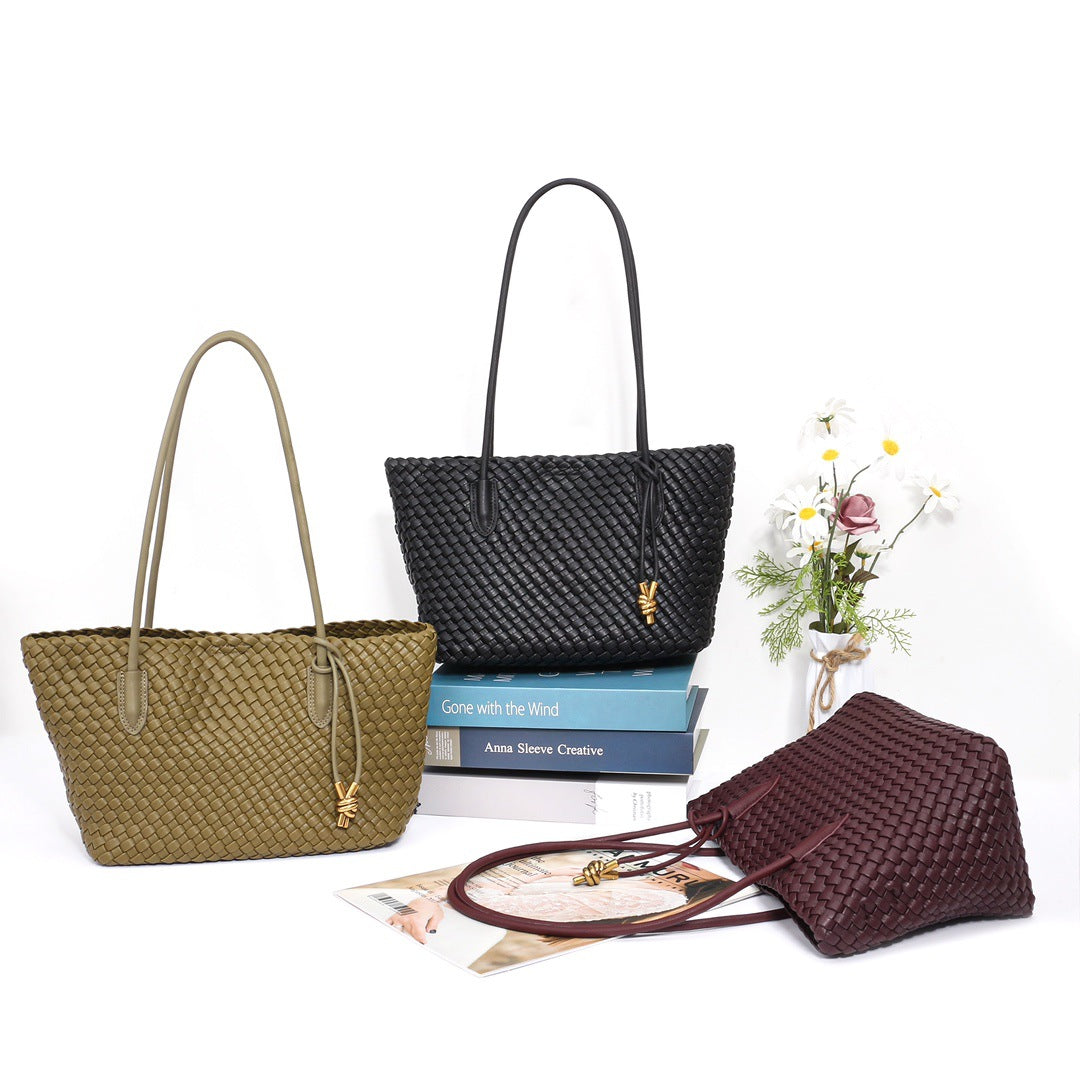 Women's High-grade Fashion Woven Large Capacity Versatile Bags