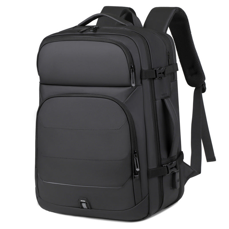 Men's Business Computer Expandable Large Capacity Simple Leisure Backpack