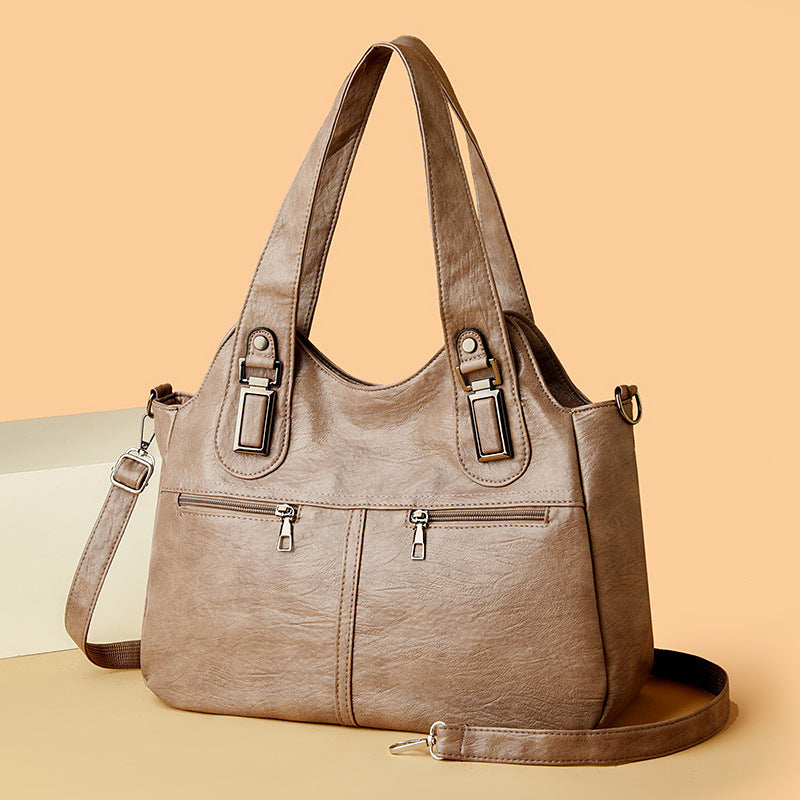 Women's Retro Large Capacity Portable Niche Simple Women's Shoulder Bag