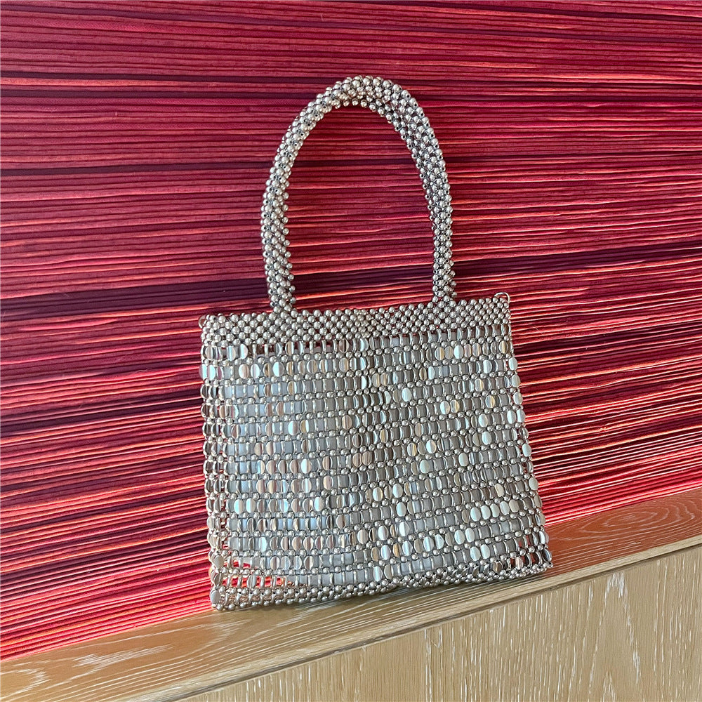 Women's Retro Shiny Metal Beaded Sequined Bags