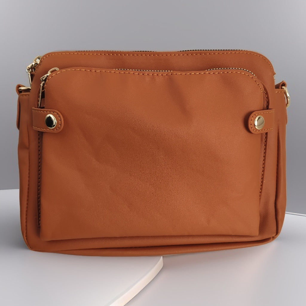 Women's & Men's Retro Leather Commuter High Sense Women's Messenger Bag