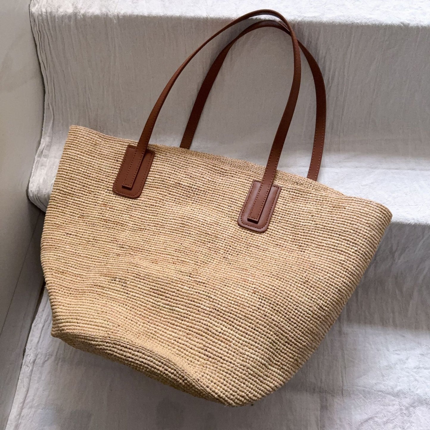 Women's Raffia Woven Straw Summer Commuter Large Capacity Versatile Stylish Bags