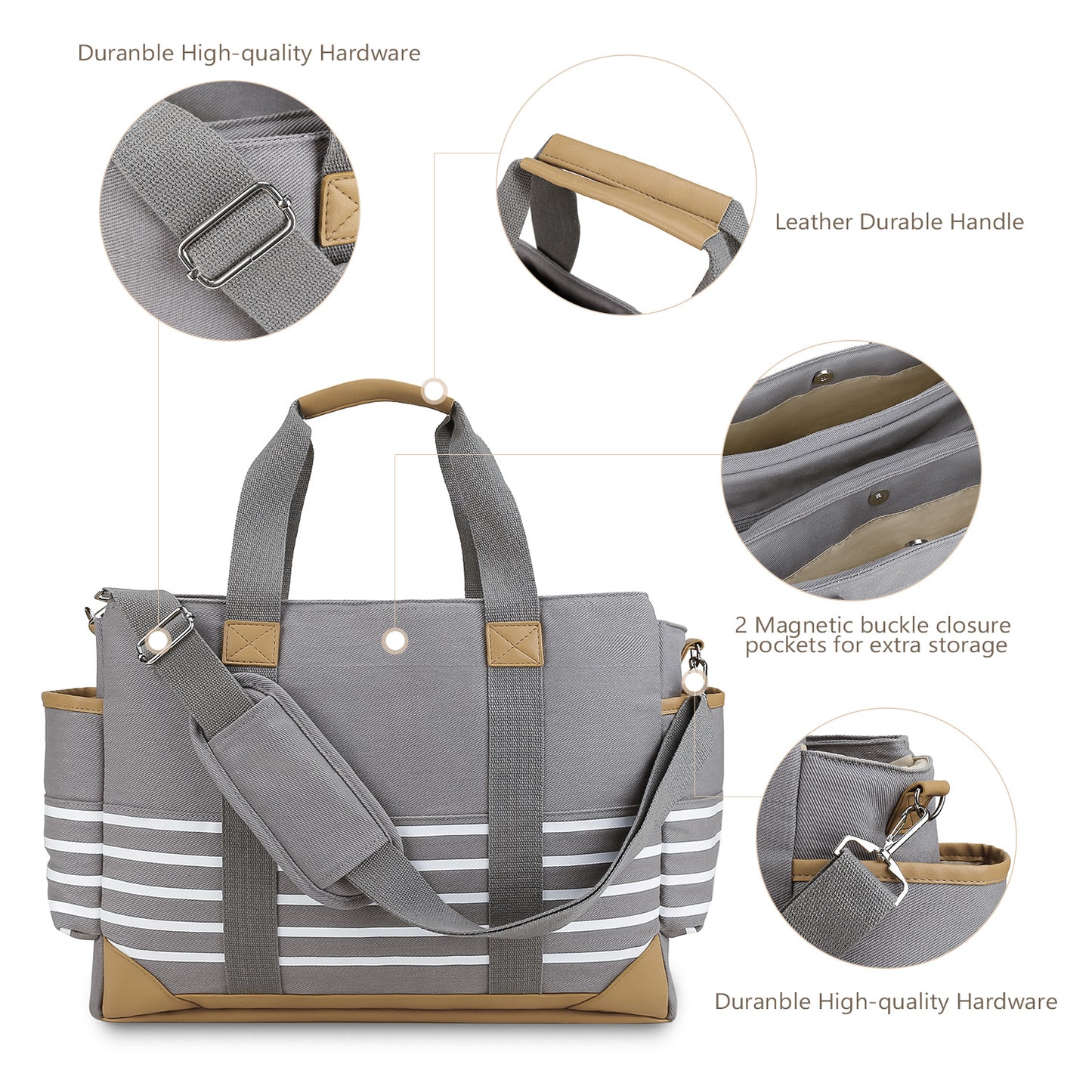Canvas Portable Maternal Storage Simple Large Capacity Carriage Mummy Bag