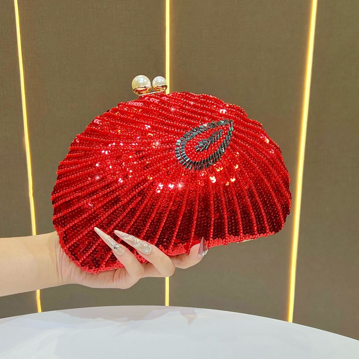 Beaded Embroidered Cheongsam Formal Dress Clutch Dinner Bag