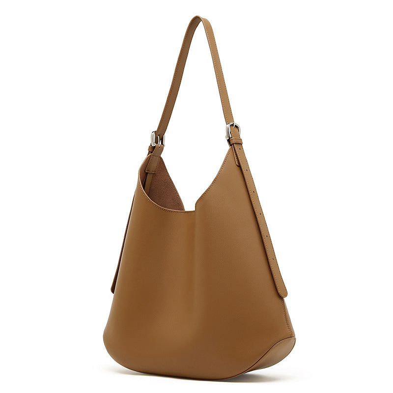 Women's Winter Genuine Leather Large Capacity Loose Fashion Tote Bag