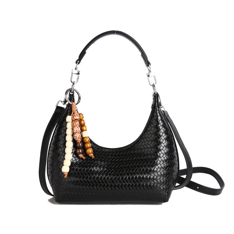 Women's Underarm Western Style Woven Fashion Light Small Square Bags