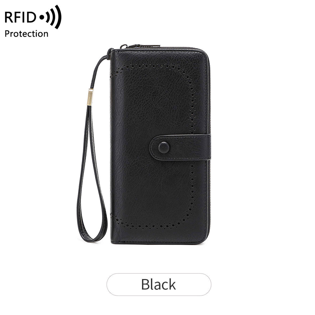 Women's Swiping Hollow Out Expanding Retro Large Capacity Card Holder