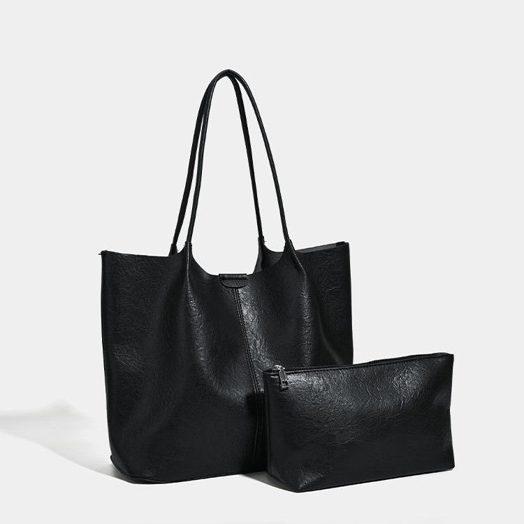 Women's Retro Simple Large Capacity Combination Commuter Women's Shoulder Bag